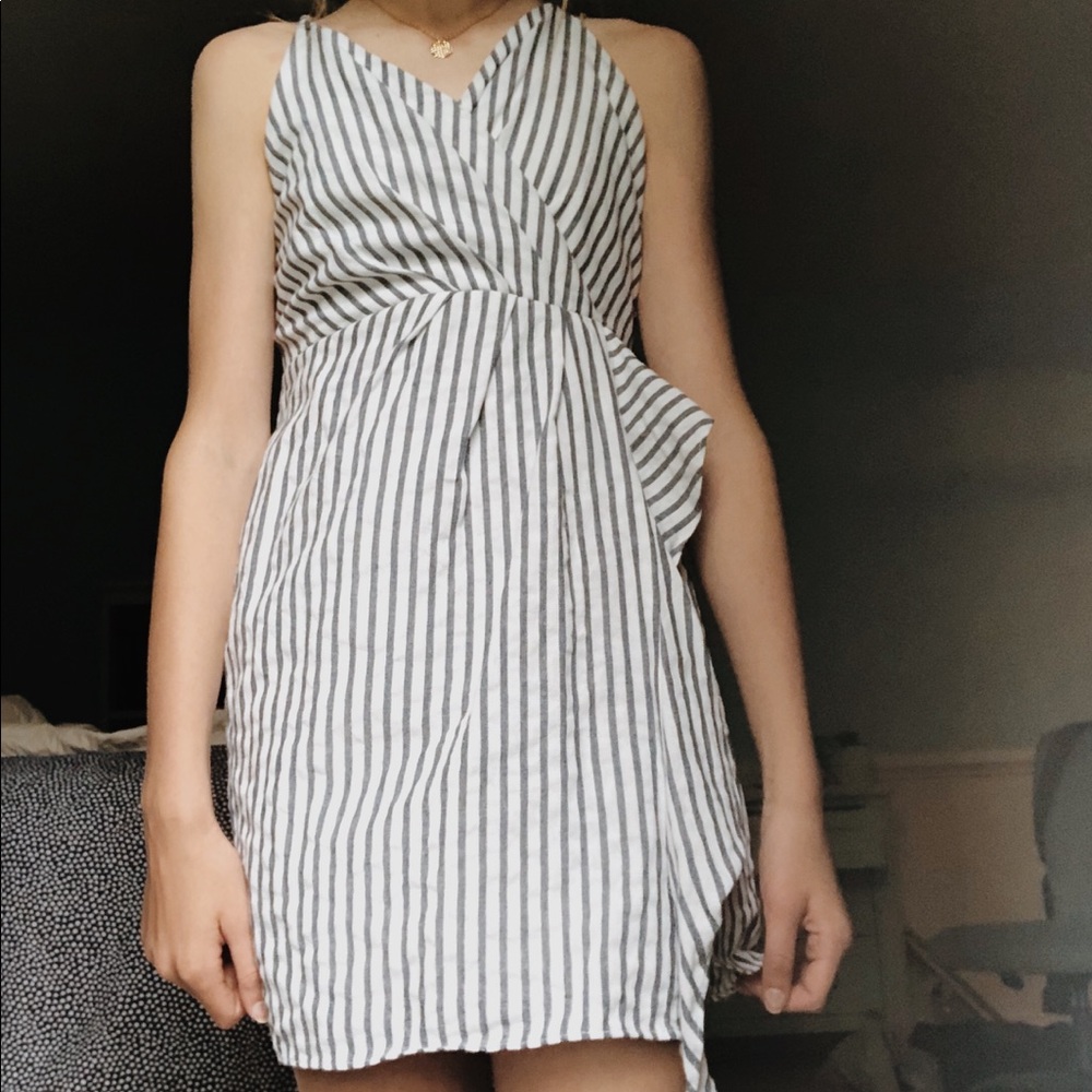 a gorgeous striped dress
